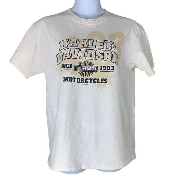 Vintage Harley Davidson Shirt Size Large Graphic Tee Distressed AS IS - Picture 1 of 7